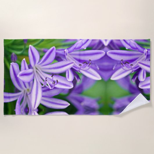 Serviette De Plage Lys africain exotique (Devant)