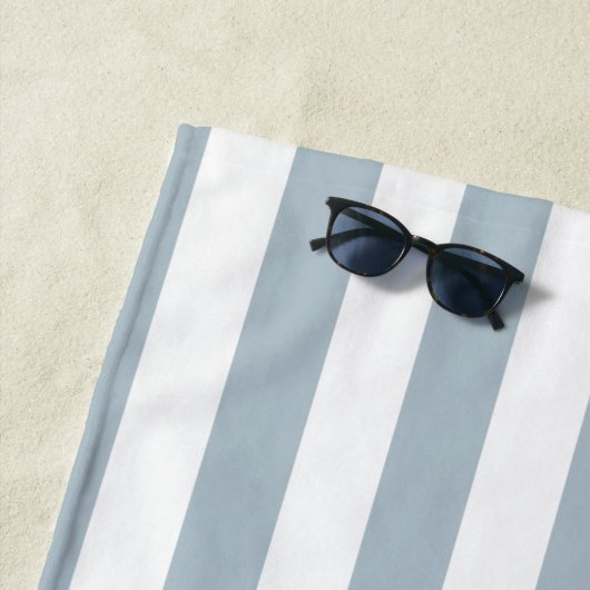 Serviette De Plage M. | Ardoise Bleu Groom triée (En situation)