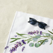 Serviette De Plage M. mrs nouvellement mariés lavande mariage (En situation)