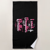 Serviette De Plage Ma Fille A Du Ballon (Devant)