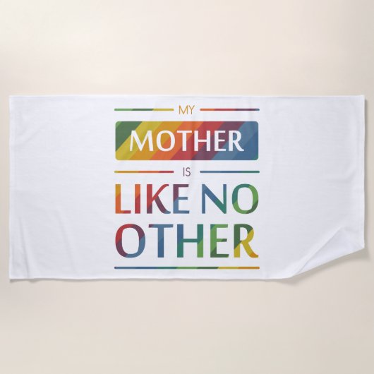Serviette De Plage Ma mère n'est pas comme les autres (Devant)