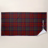 Serviette De Plage MacClure Clan Tartan Plaid Beach Towel (Devant)