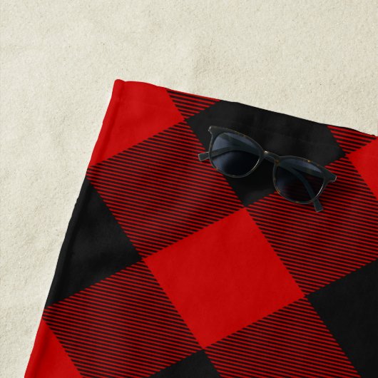 Serviette De Plage MacGregor Rob Roy Tartan Beach Towel (En situation)