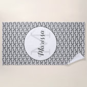 Serviette De Plage Machine à coudre Artisanat Nom / Première serviett (Devant)