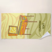 Serviette De Plage Machine à pinball (Devant)