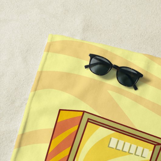 Serviette De Plage Machine à pinball (En situation)