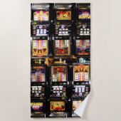 Serviette De Plage Machines de rêve - Machines à sous (Devant)