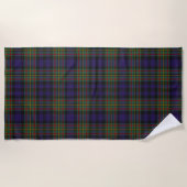 Serviette De Plage MacLellan Tartan Plaid Beach Towel (Devant)