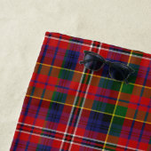 Serviette De Plage MacPherson Clan Tartan Plaid Monogram Beach Towel (En situation)