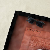 Serviette De Plage Macro Photograph of Snail on Terracotta (En situation)