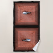 Serviette De Plage Macro Photograph of Snail on Terracotta (Devant)