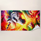 Serviette De Plage Mad Unicorn (Devant)