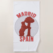 Serviette De Plage Madrid Espagne (Devant)