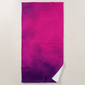 Serviette de plage magenta personnalisée (Devant)