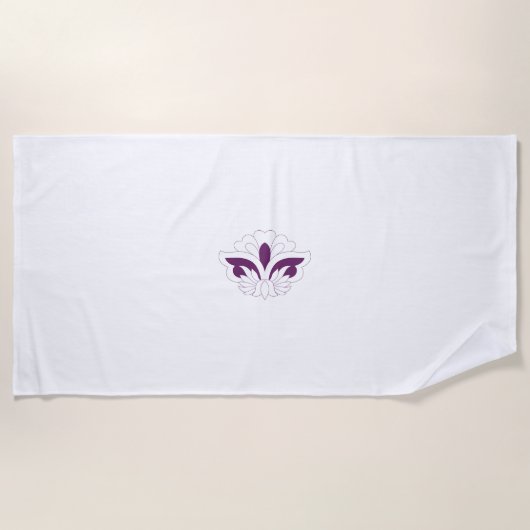 Serviette De Plage Magenta rouge décoratif (Devant)