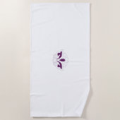 Serviette De Plage Magenta rouge décoratif (Devant)