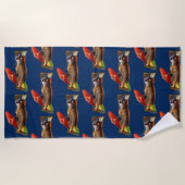 Serviette de plage Magic Carpet Ride (Navy) (Devant)
