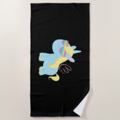 Serviette De Plage Magie de licorne        (Devant)