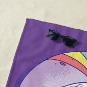 Serviette De Plage Magique Narwhal (En situation)