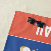 Serviette De Plage Magique Unicorn Arc en ciel et nuages Design (En situation)