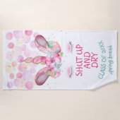 Serviette De Plage MAGIQUE UNICORN Spring Break Beach (Devant)