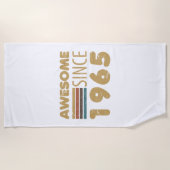 Serviette De Plage Magnifique depuis 1965 60e anniversaire (Devant)