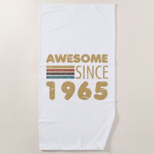 Serviette De Plage Magnifique depuis 1965 60e anniversaire