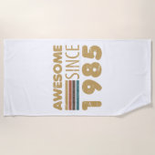 Serviette De Plage Magnifique depuis 1985 40e anniversaire (Devant)