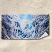 Serviette De Plage Magnifique Imaginaire de dragon blanc