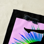 SERVIETTE DE PLAGE MAGNIFIQUE PETITE FILLE DE GYMNAST PERSONNALISÉE (En situation)