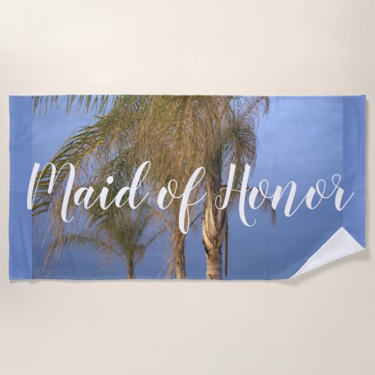Serviette de plage Maid of Honor Palmiers (Devant)