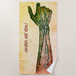 Serviette De Plage Main Zombie