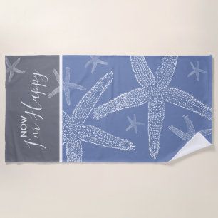 Serviette De Plage Maintenant, je suis une étoile de mer heureuse
