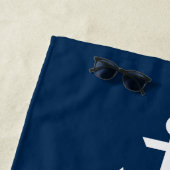 Serviette De Plage Maintenez le calme et naviguez (En situation)