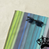 Serviette De Plage Maintenir Le Calme Coudre Sur L'Artisanat Tissu Ar (En situation)