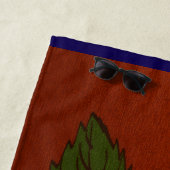 Serviette De Plage Maison de Fraise Doux Domicile (En situation)