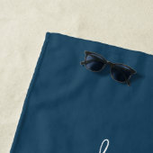Serviette De Plage Maison de lac rustique moderne Rames de bateau ble (En situation)