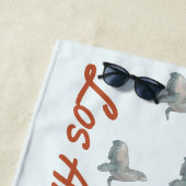 Serviette De Plage Maison de Los Angeles cadeau de réveil (En situation)