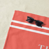 Serviette De Plage Maison de plage en coquille de conque côtière Nom (En situation)