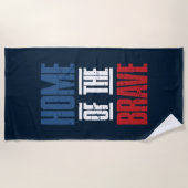 Serviette De Plage Maison des braves (Devant)