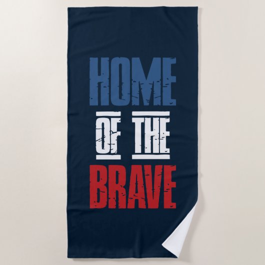Serviette De Plage Maison des braves (Devant)