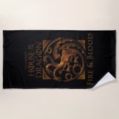 Serviette De Plage MAISON DU DRAGON | Maison Targaryen Sigil (Devant)