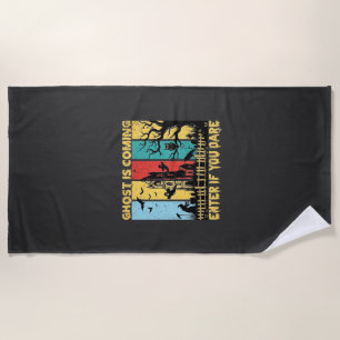 Serviette De Plage Maison Hantée Halloween Sorcière Chouette Arrivée