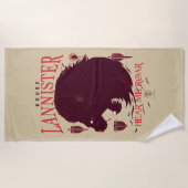 Serviette De Plage Maison Lannister - Entendez-moi Roar (Devant)