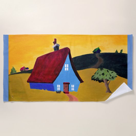 Serviette De Plage MAISON SWEET HOME Plage Serviette (Devant)