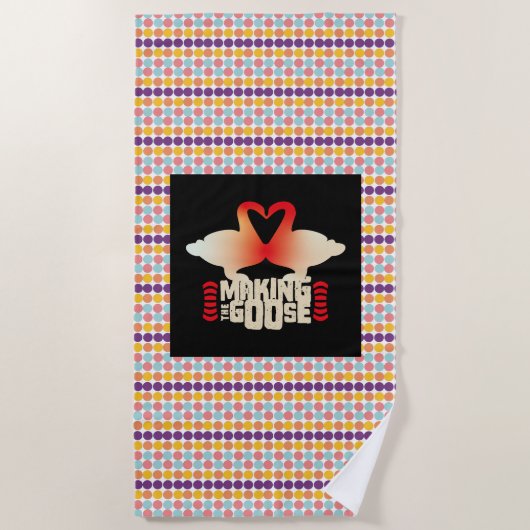 SERVIETTE DE PLAGE MAKING THE GOOSE BY MASANSER PIXELAT (Devant)