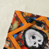 SERVIETTE DE PLAGE MALAMUTE D'ALASKA (En situation)