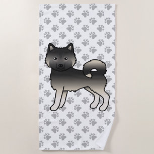 Serviette De Plage Malamute d'Alaska Agouti Chien de Dessin Animé Mig