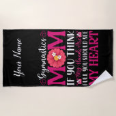 Serviette De Plage Maman de gymnastique (Devant)