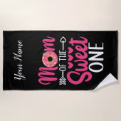 Serviette De Plage Maman de la douce âne saupoudrée (Devant)